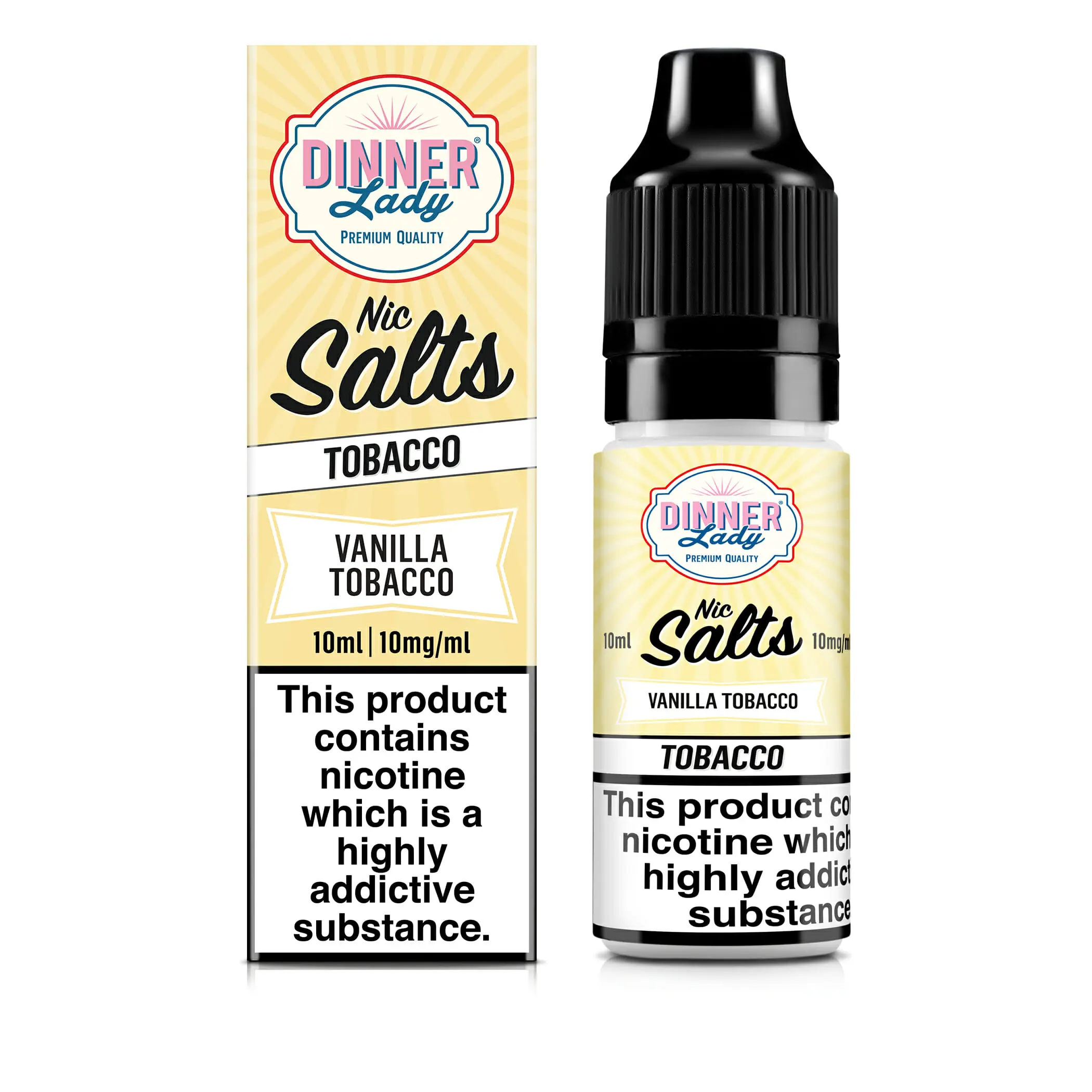 Dinner Lady nic salts - Vanilla Tart - 10ml