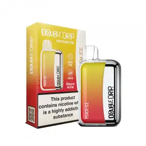 Peach Ice By Double Drip Disposable Vape 