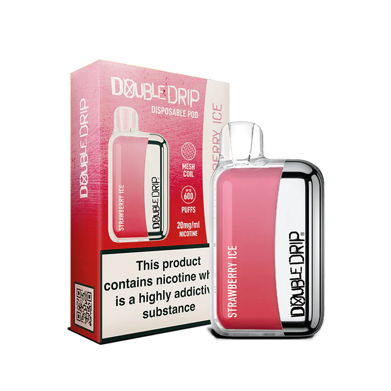 Strawberry Ice By Double Drip Disposable Vape