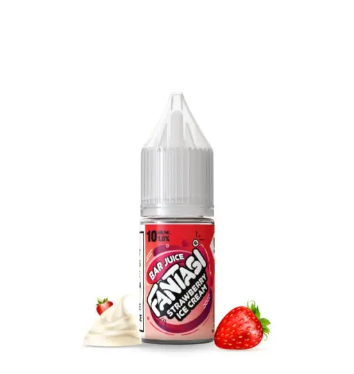  Strawberry Ice Cream Nic Salt E-Liquid by Fantasi Ice Remix 10ml  