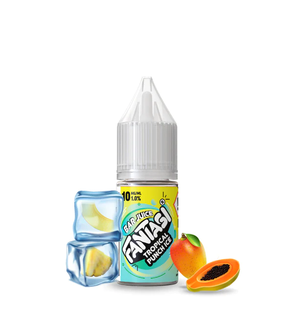 Tropical punch Ice Nic Salt E-Liquid by Fantasi Bar Juice Salts 10ml 