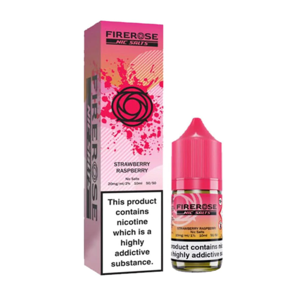 Strawberry Raspberry Nic Salt E-Liquid by Firerose 5000 Nic salt 10ml