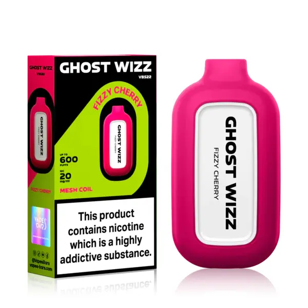 Ghost Wizz Disposable Vape 20mg Fizzy Cherry Vape And Go