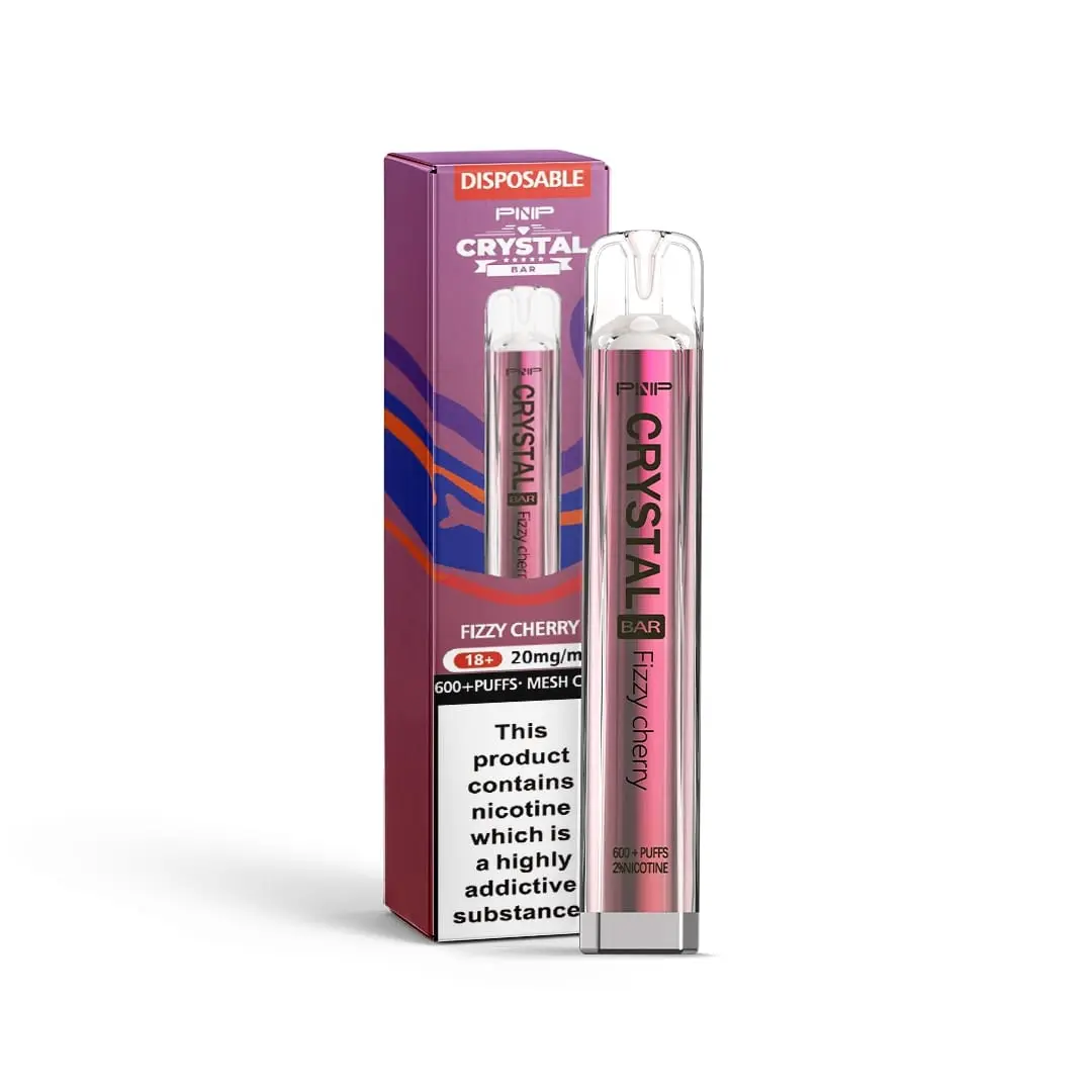  Fizzy Cherry By PNP Crystal Bar Disposable Vape 20mg 