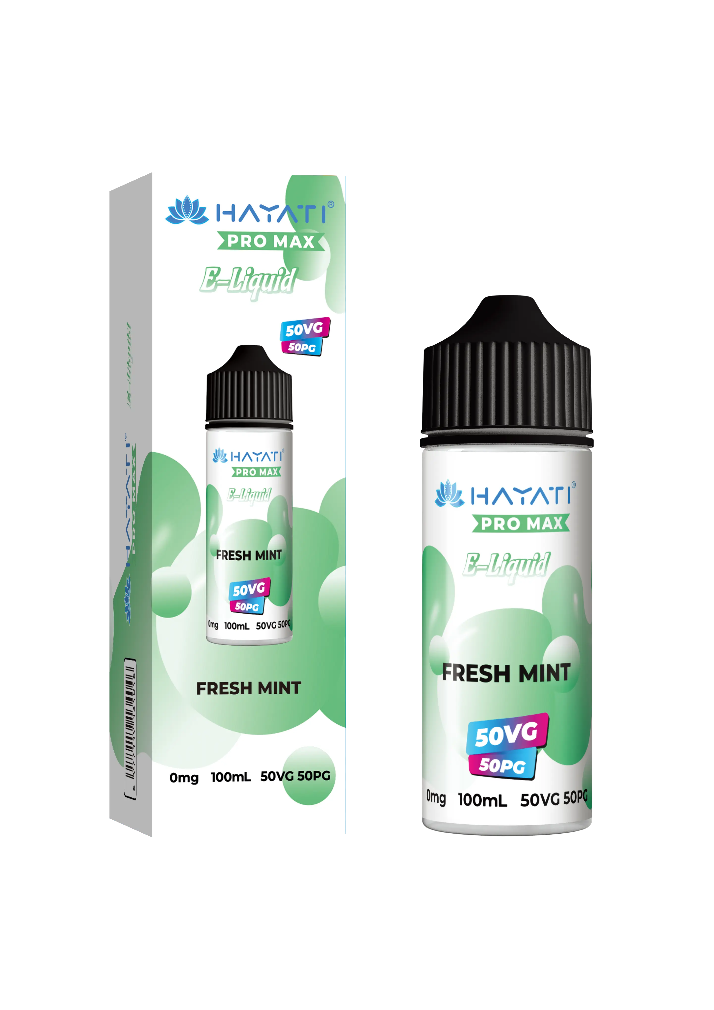 Hayati Pro Max Eliquid 50/50 - Fresh Mint - 100ml| Vape And Go