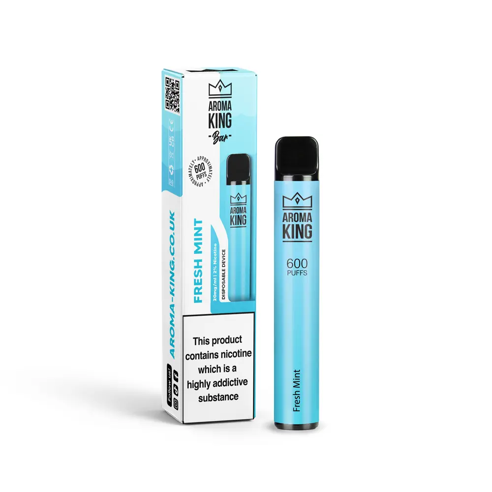 Aroma King Disposable Pen – (600 puffs) - Fresh Mint | 10mg| Vape and Go