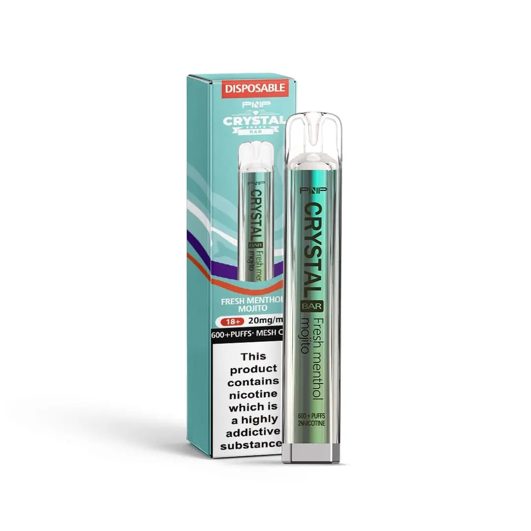 Fresh Menthol Mojito By PNP Crystal Bar Disposable Vape 20mg