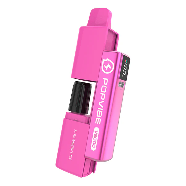  Strawberry Ice Geekvape Popvibe V5000 Disposable Pod Vape Kit 