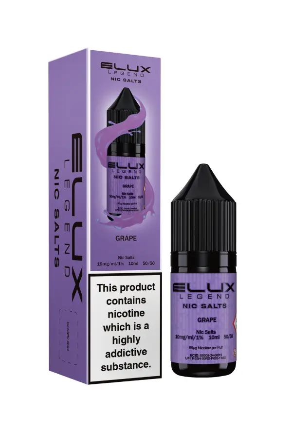 Grape Nic Salt E-Liquid by Elux Legend 10ml