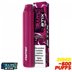 Grape Blackcurrant By Strapped Stix Disposable Vape Pen - 20mg