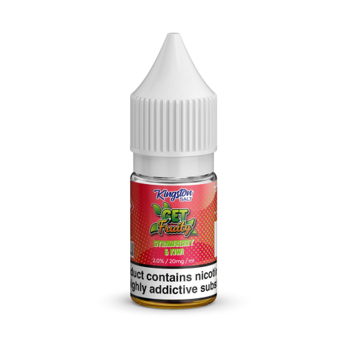  Strawberry and Kiwi Nic Salt E-liquid by Kingston Get Fruity Salt 10ml  