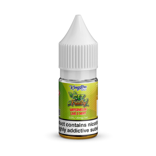  Watermelon Lime and Mint  Nic Salt E-liquid by Kingston Get Fruity Salt 10ml  