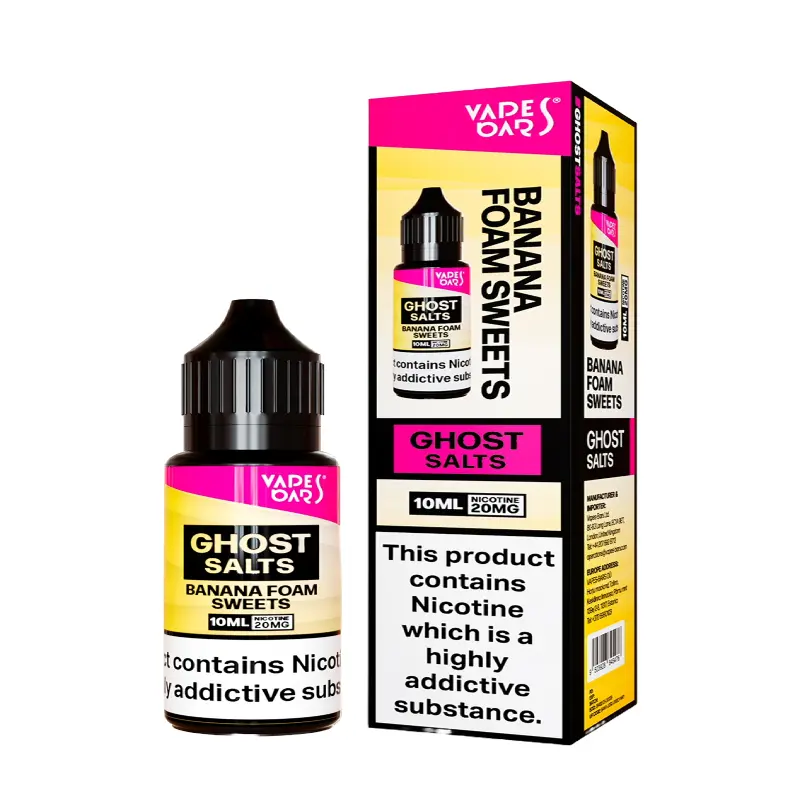 Banana Foam Sweets Nic Salt E-liquid by Vapes Bar Ghost Salts 10ml