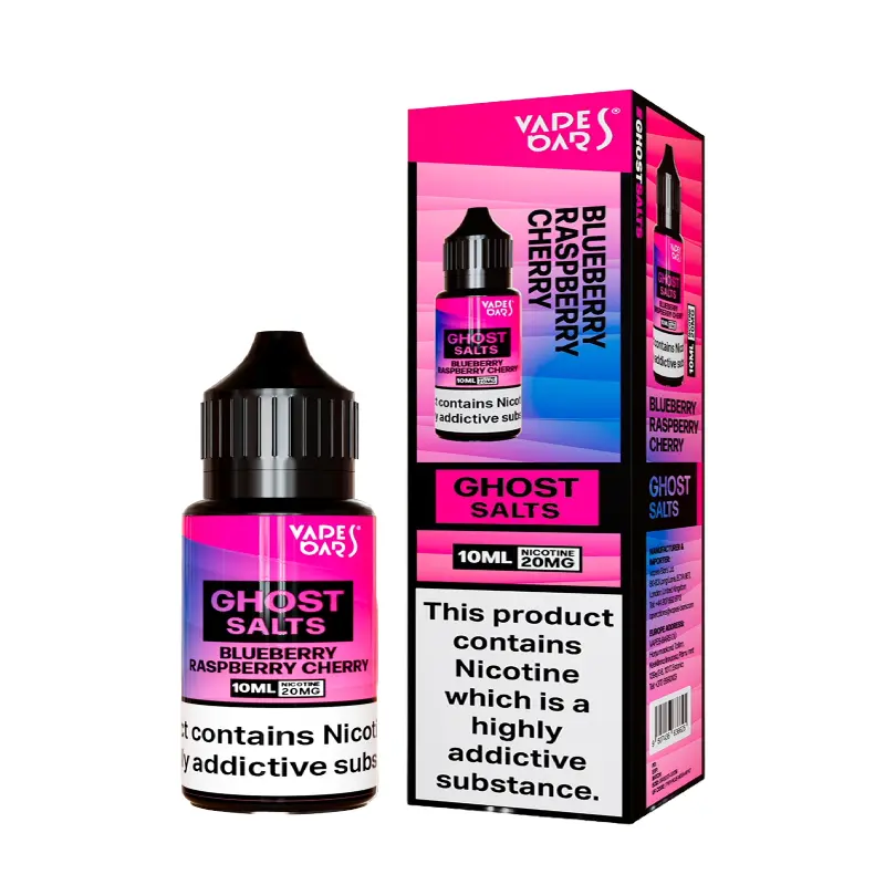 Blueberry Raspberry Cherry Nic Salt E-liquid by Vapes Bar Ghost Salts 10ml