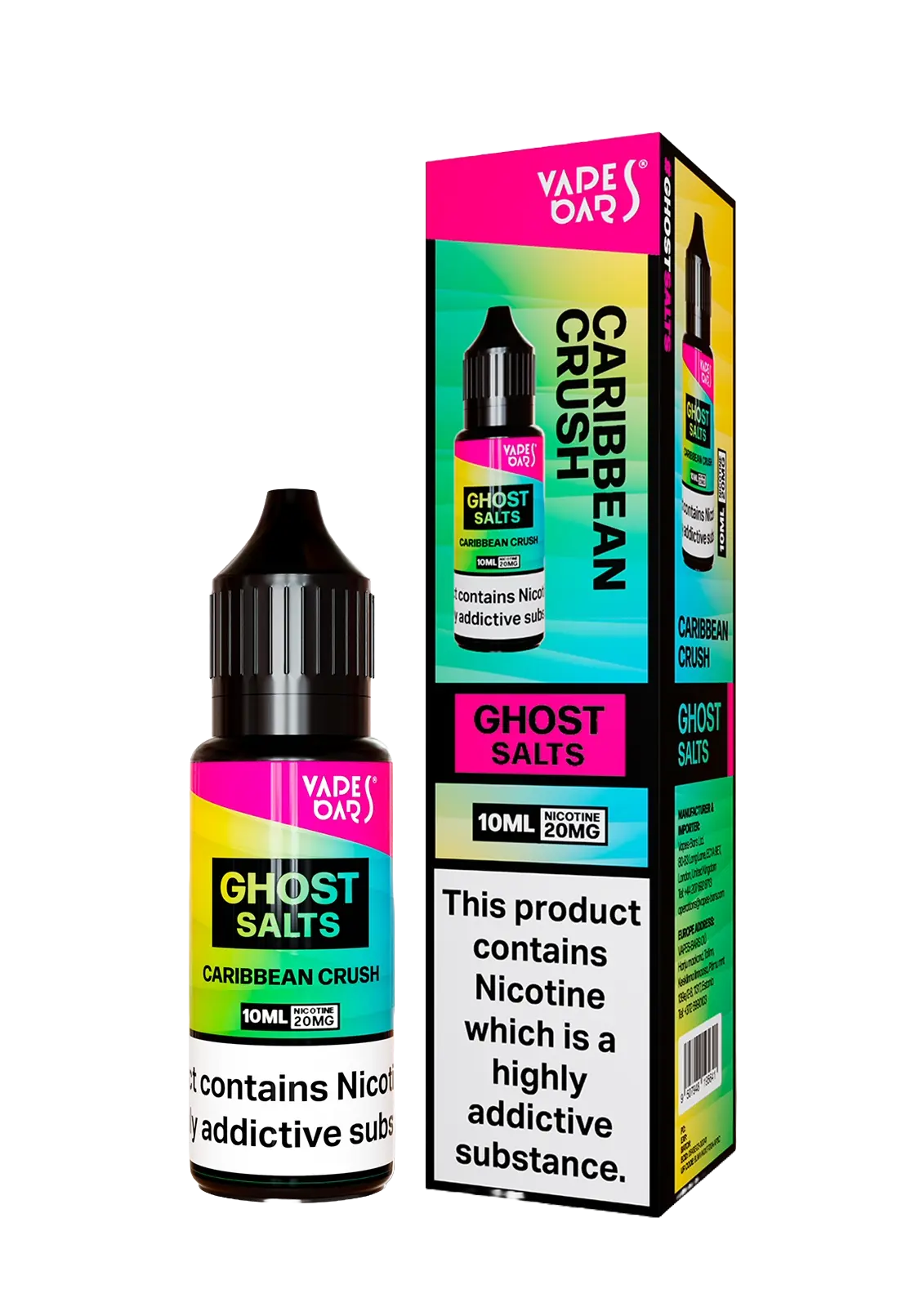  Caribbean Crush Nic Salt E-liquid by Vapes Bar Ghost Salts 10ml | 10mg 