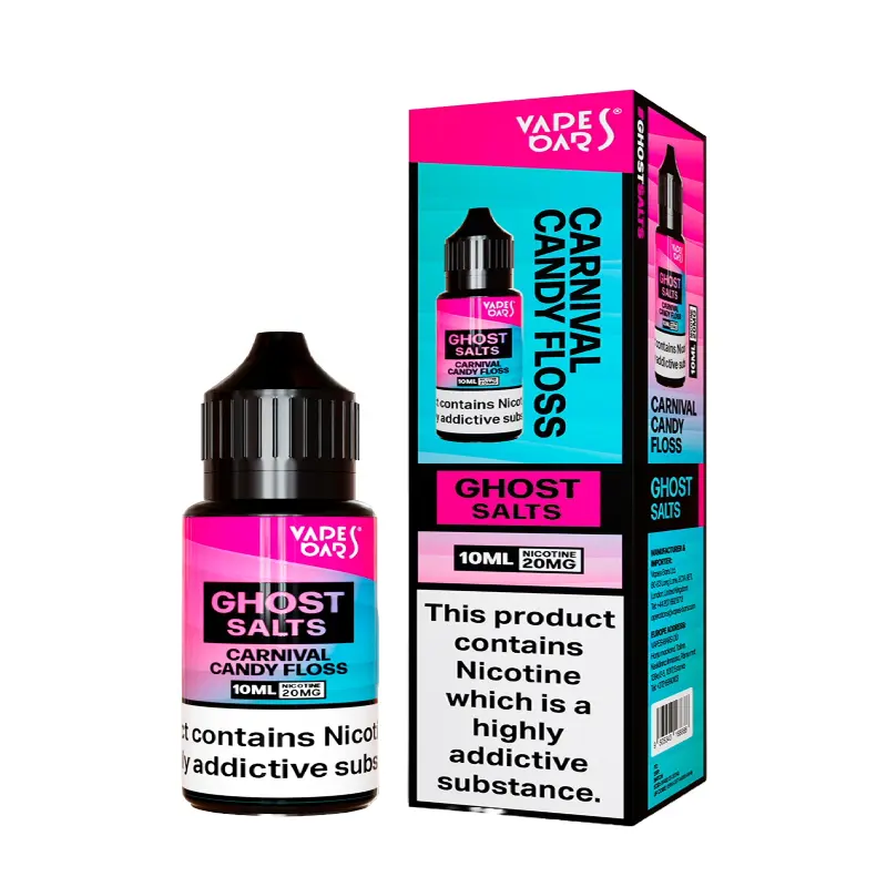 Carnival Candy Floss Nic Salt E-liquid by Vapes Bar Ghost Salts 10ml