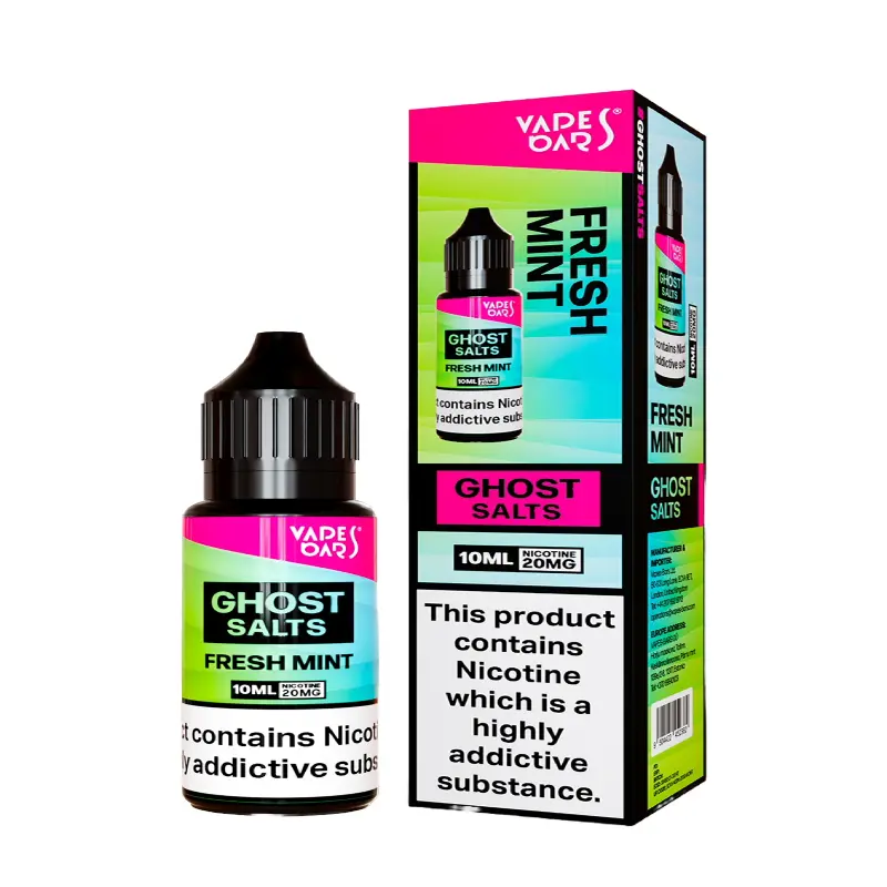 Fresh Mint Nic Salt E-liquid by Vapes Bar Ghost Salts 10ml