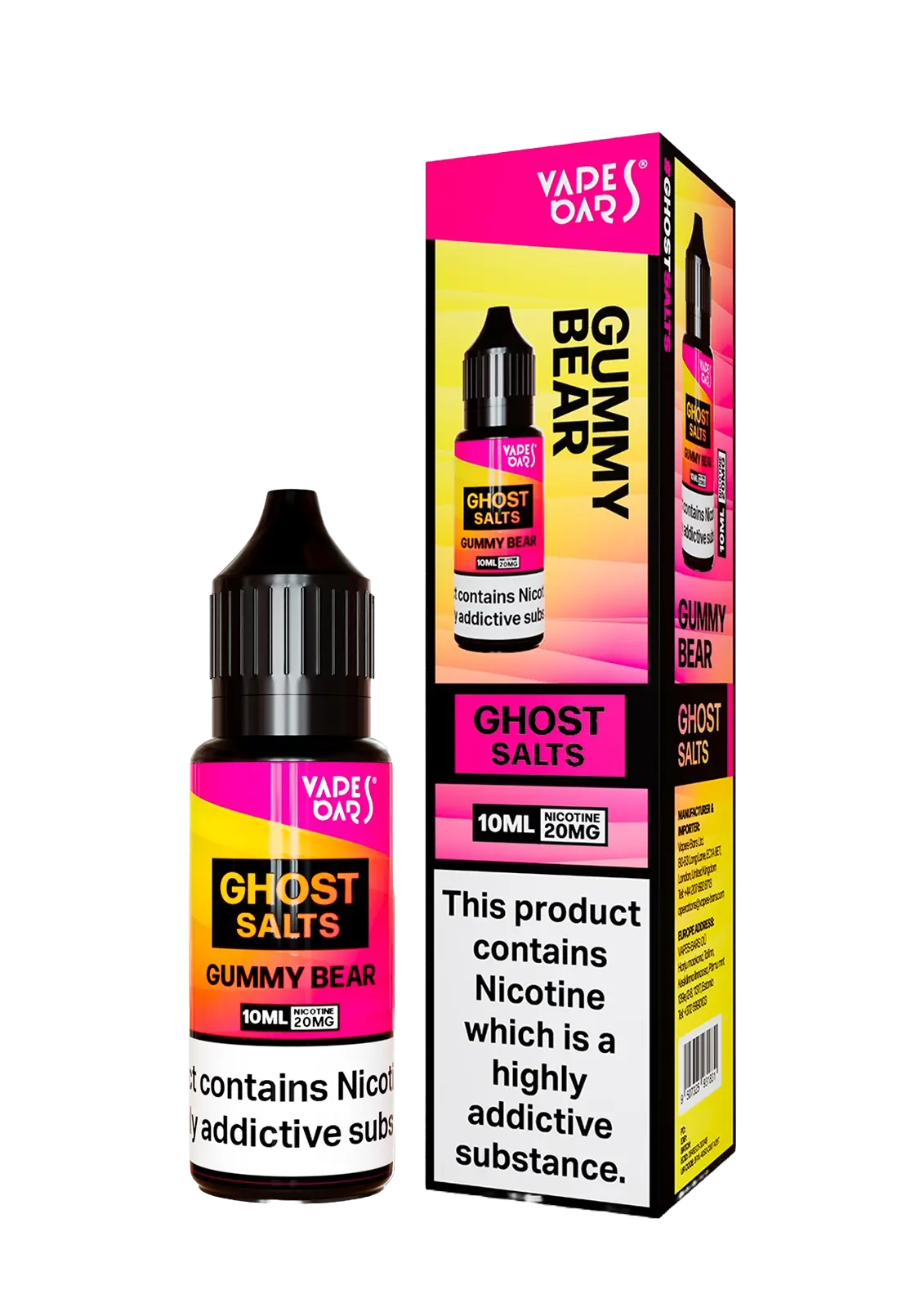 Gummy Bear Nic Salt E-liquid by Vapes Bar Ghost Salts 10ml