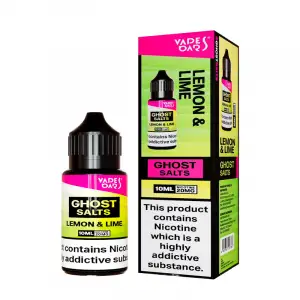 Lemon & Lime Nic Salt E-liquid by Vapes Bar Ghost Salts 10ml