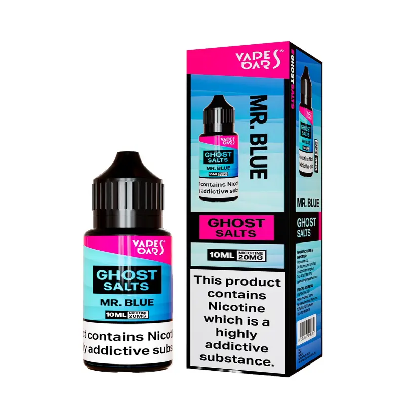  Mr Blue Nic Salt E-liquid by Vapes Bar Ghost Salts 10ml 