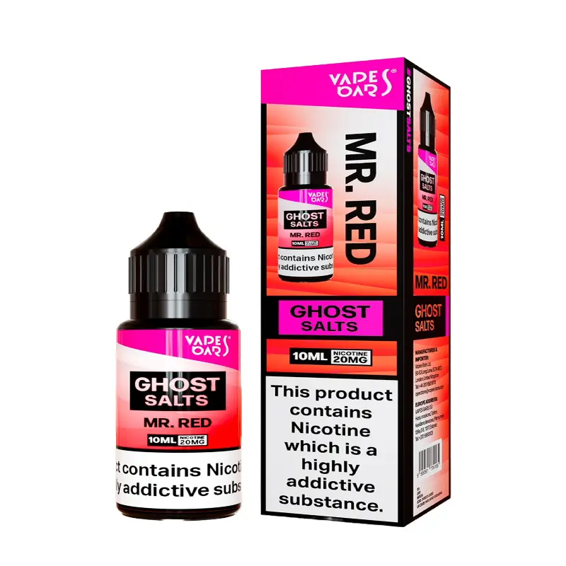  Mr Red Nic Salt E-liquid by Vapes Bar Ghost Salts 10ml 