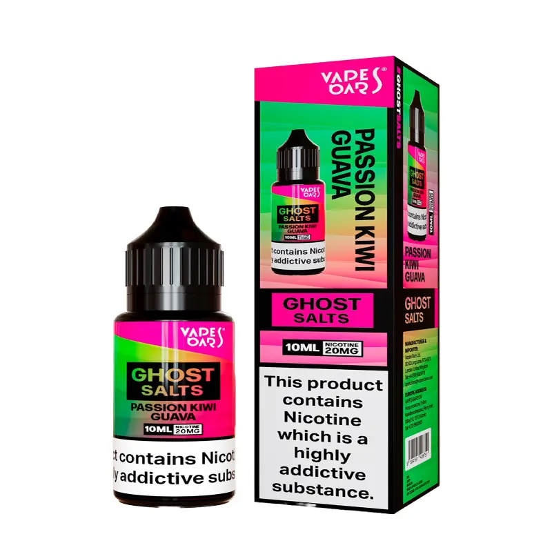 Passion Kiwi Guava Nic Salt E-liquid by Vapes Bar Ghost Salts 10ml