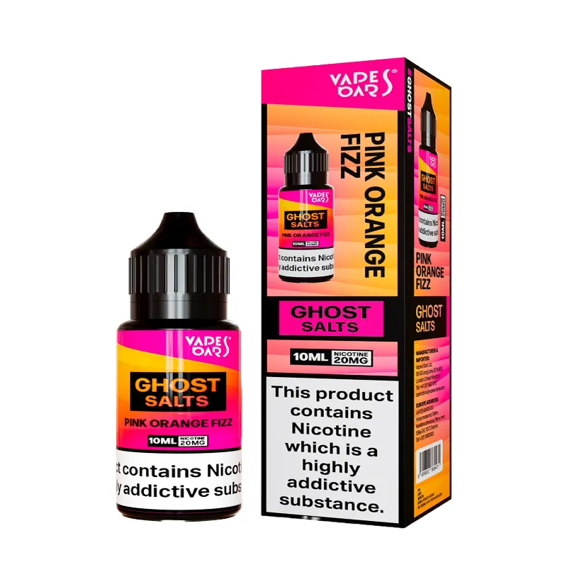 Pink Orange Fizz Nic Salt E-liquid by Vapes Bar Ghost Salts 10ml