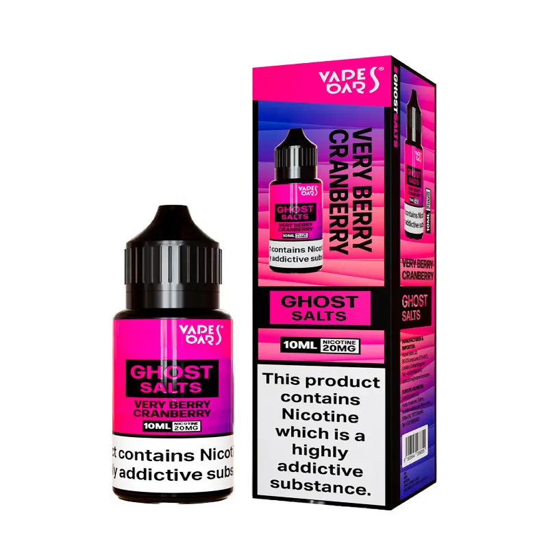  Very Berry Cranberry Nic Salt E-liquid by Vapes Bar Ghost Salts 10ml 