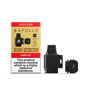  Gold Bar Apollo 20K Tank and Refills | Cherry Fizz