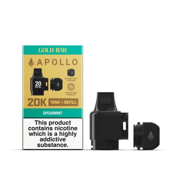  Gold Bar Apollo 20K Tank and Refills | Spearmint