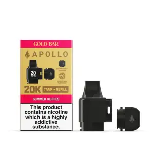  Gold Bar Apollo 20K Tank and Refills | Summer Berries