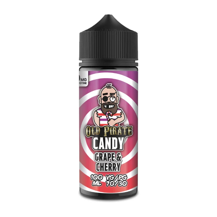Old Pirate E Liquid Candy - Grape & Cherry - 100ml
