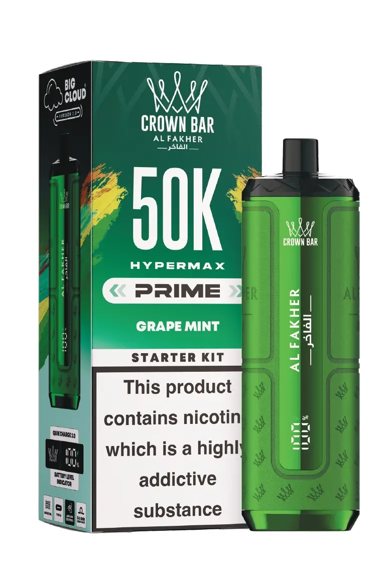 Grape Mint Al Fakher Hypermax Prime 50K Prefilled Pod Kit