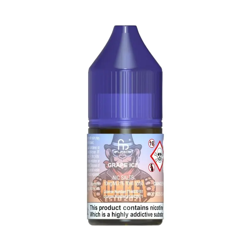  Grape Ice Nic Salt E-Liquid R and M Tornado Salts By Fumot 10ml 