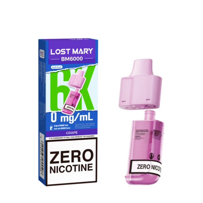 Grape Lost Mary BM6000 Prefilled Pods Zero Nicotine