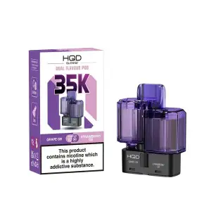 Grape GB/Strawberry GB HQD Glow Air 35K Prefilled Pods