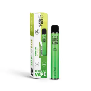 Aroma King Disposable Pen - Green Apple - 0mg (600 puffs) 