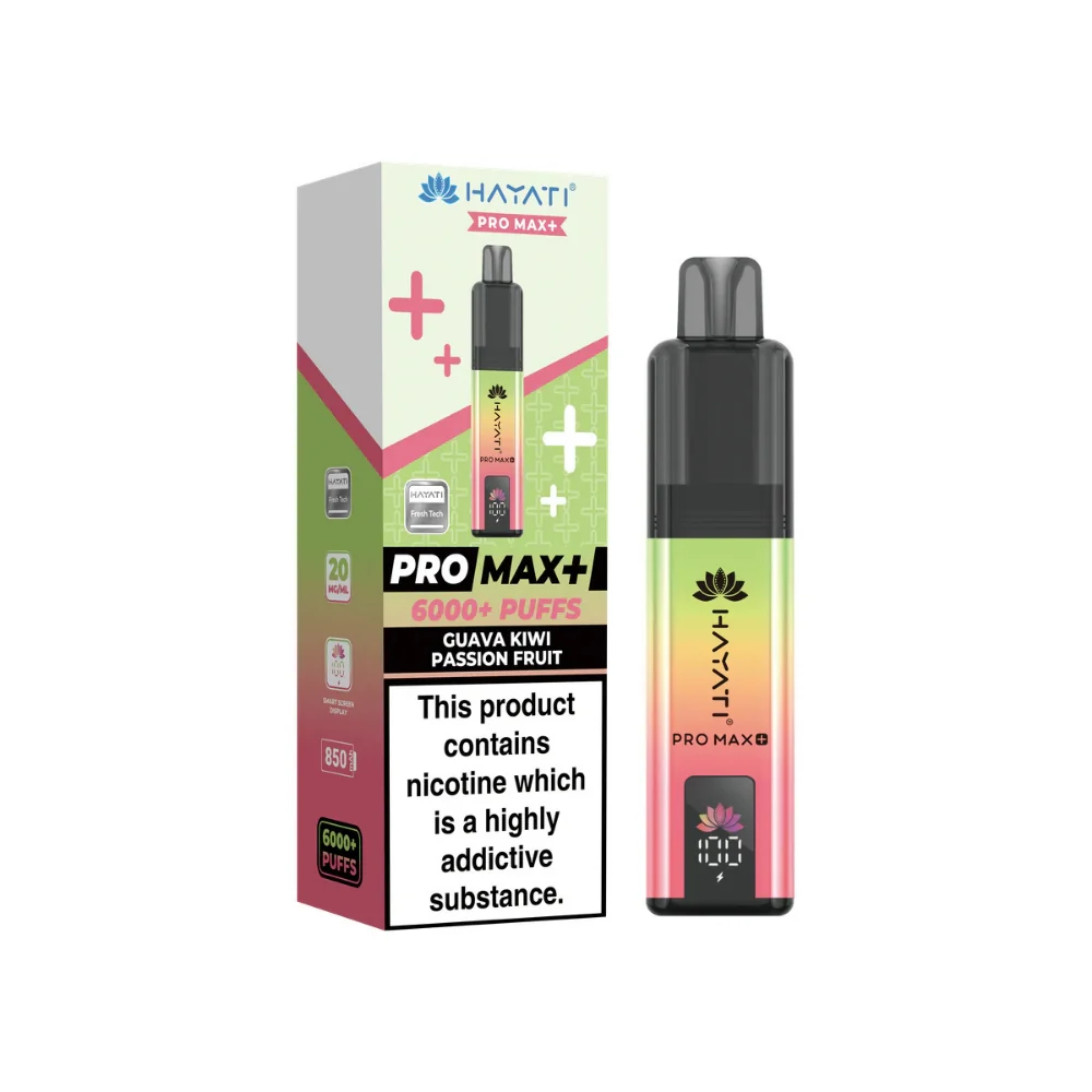 Hayati Pro Max Plus 6000 - 20mg | Guava Kiwi Passionfruit