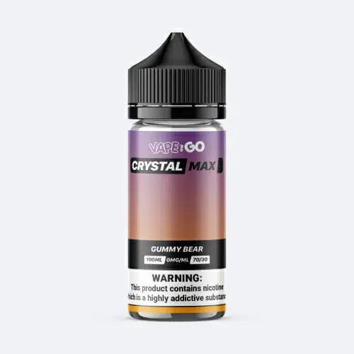  Vape and Go Crystal Max E Liquid – Gummy Bear – 100ml 