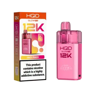 Juicy Peach HQD Glow Pro 12K Prefilled Pod Kit