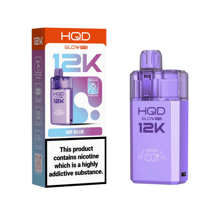 Mr Blue HQD Glow Pro 12K Prefilled Pod Kit