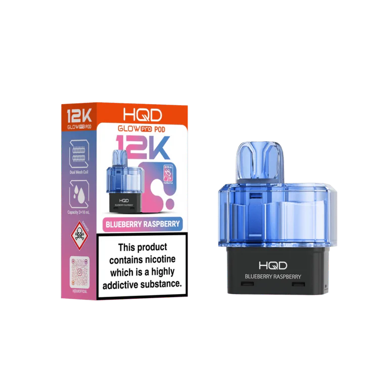 Blueberry Raspberry HQD Glow Pro 12K Prefilled Pod