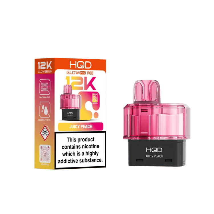 Juicy Peach HQD Glow Pro 12K Prefilled Pod