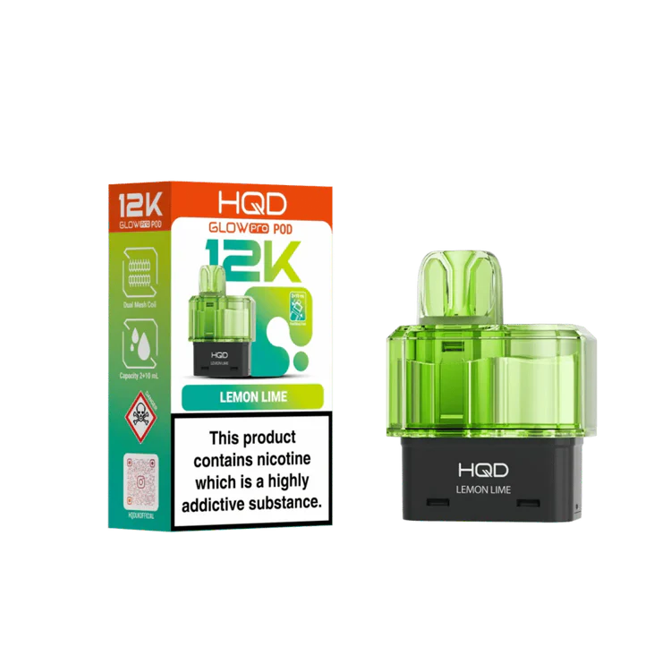 Lemon Lime HQD Glow Pro 12K Prefilled Pod