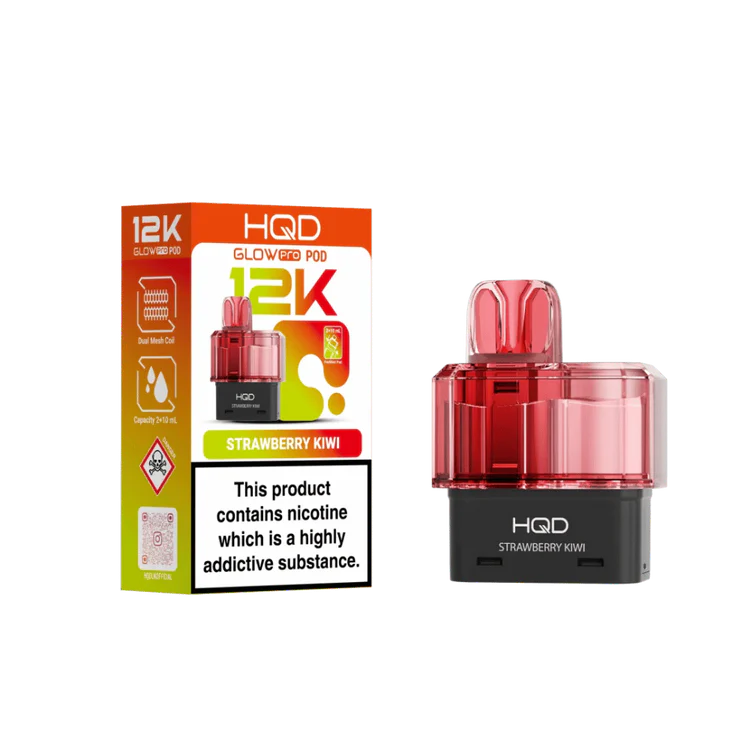 Strawberry Kiwi HQD Glow Pro 12K Prefilled Pod