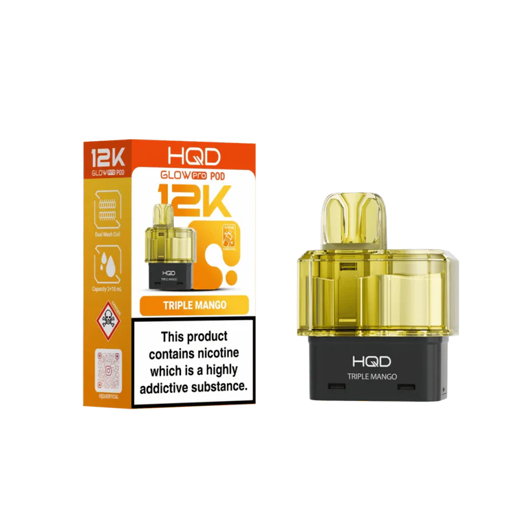 Triple Mango HQD Glow Pro 12K Prefilled Pod