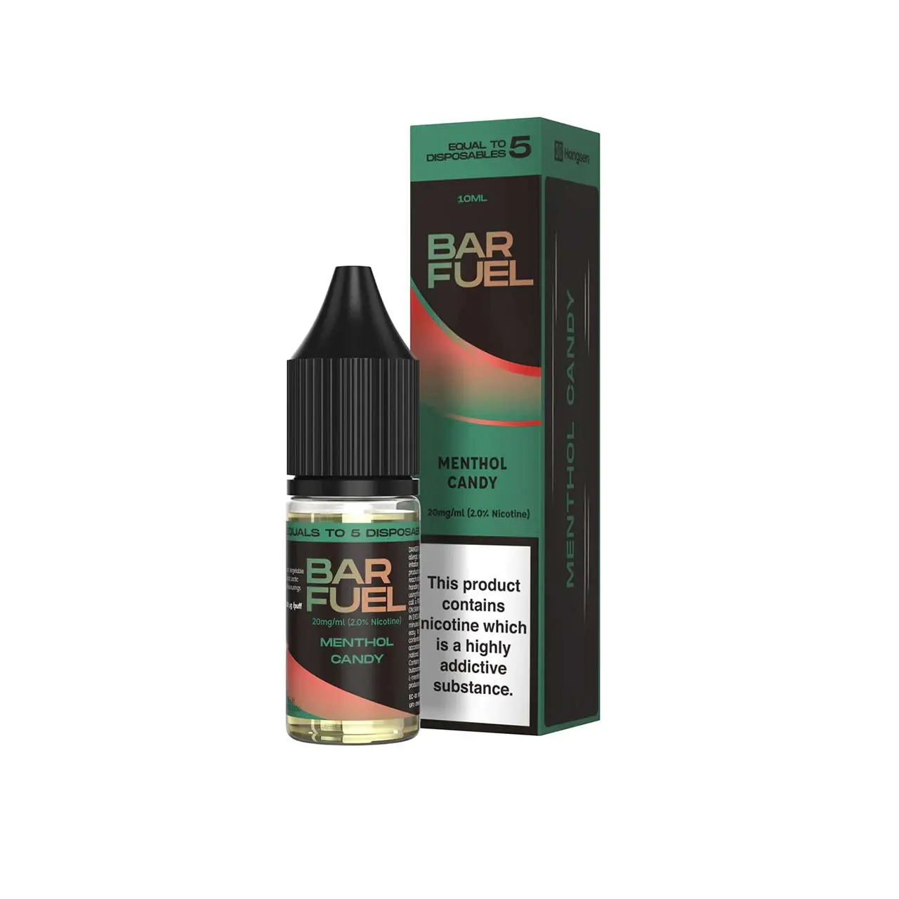  Menthol Candy Nic Salt E-Liquid by Hangsen Bar Fuel 10ml 