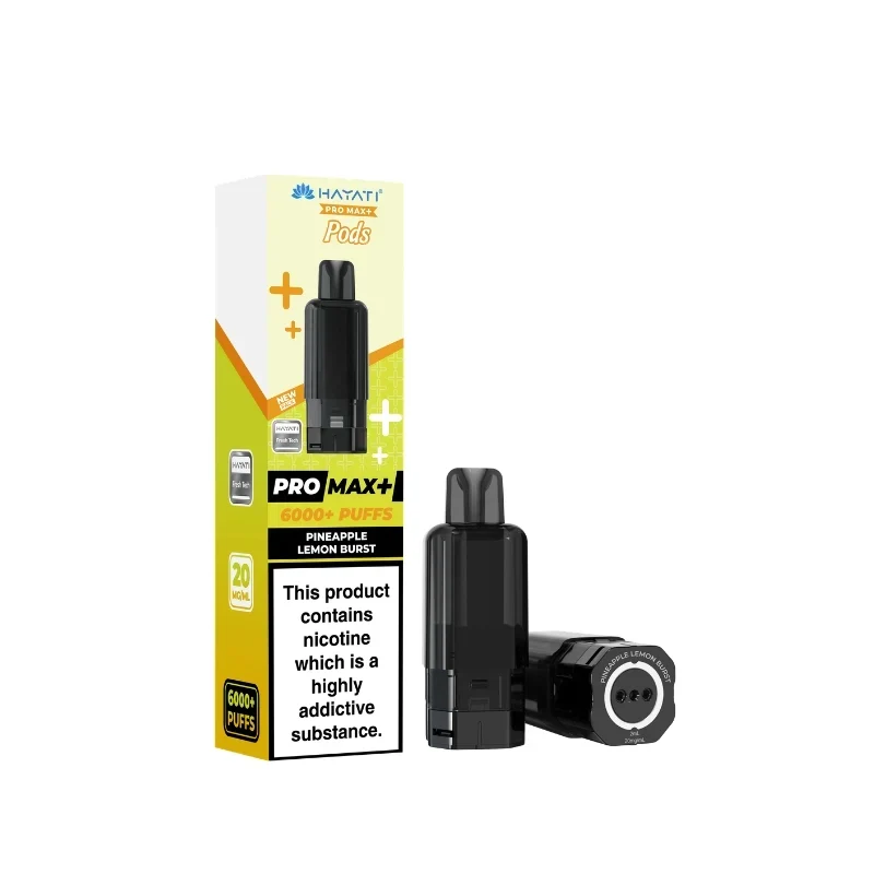 Hayati Pro Max Plus Pods 6000 Puffs - 20mg | Pineapple Lemon Burst
