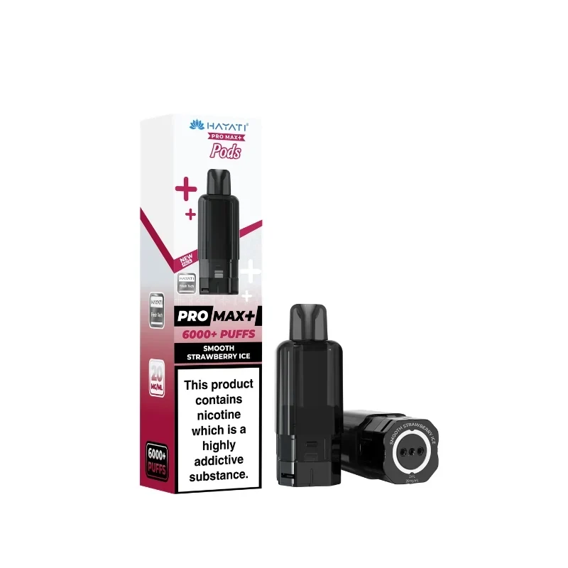 Hayati Pro Max Plus Pods 6000 Puffs - 20mg | Smooth Strawberry Ice