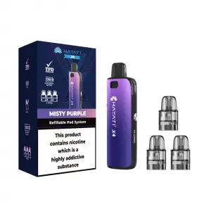 Hayati X4 Refillable Pod Vape Kit - Misty Purple